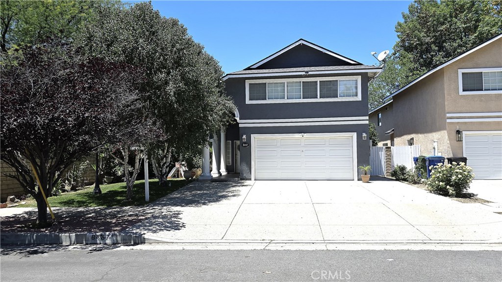 The front of the home is beautifully manicured and features impressive Roman-style pillars that immediately catch your eye. Welcome to this incredible hidden gem located in the heart of the Valley!
As you step through the charming accented front door, you are instantly drawn to the open floor plan, which includes a formal living room complete with a custom fireplace. The formal dining area adds a touch of elegance, with large sliding doors that allow abundant natural light and provide a stunning view of the beautiful water features in the pool area.
The perfectly designed kitchen features stainless steel appliances, granite countertops, and a cozy breakfast nook. It opens seamlessly into the family room and eating area, which boasts two additional sliding doors that grant you multiple access points to the fantastic backyard.
Downstairs, a versatile office area can serve as a library or study, complete with a 3/4 bath. Upstairs, you will find three bedrooms and two bathrooms. The main suite is exceptionally spacious, featuring vaulted ceilings, mirrored closet doors, and an en-suite bathroom. The main bathroom has dual sinks and a luxurious Jacuzzi tub, offering a relaxing retreat after a long day at work. Adjacent to the master is a separate area that can be utilized as a home gym or yoga studio. SOLAR PANELS AND BATTERY !!!!!