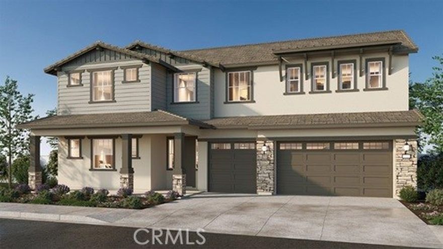 New Construction - Luxury Home Built by D R Horton. This stunning 3832 Sq Ft California Craftsman Exterior Home will offer [4] Bedrooms and [4.5]  Bathrooms. This big-beautiful home is perfect for entertaining friends and your growing family. The great room has a [covered patio] just outside the sliding doors and is open to the gourmet kitchen that features a butler's pantry area with walk-in. You still have time to choose the color of your Quartz Countertops and Cabinetry, Kitchenaid Appliances that will include a [5] Burner Gas Built-In Cooktop, Microwave and Dishwasher. The owner's suite is located downstairs off of the great room, with two separate large walk-in closets with a luxury bathroom with dual sinks, a large walk-in shower and free-standing soaking tub. There are [3] additional bedrooms, two with ensuites and two with walk-in closets, a full bathroom with tub in hallway, a large loft, and full laundry room with sink. There is a [3] car bay garage with direct access from the garage into the home.  This home comes complete with Smart Home Technology which means you can access so many things directly from inside the home on the main panel or directly from your Smart Phone. Located minutes from shopping, dining and downtown Riverside, it is the perfect place to live. We anticipate this home will be ready for move-in January 2026.



* Solar is Included in the Price of the Home with No Additional Cost to your Buyer *