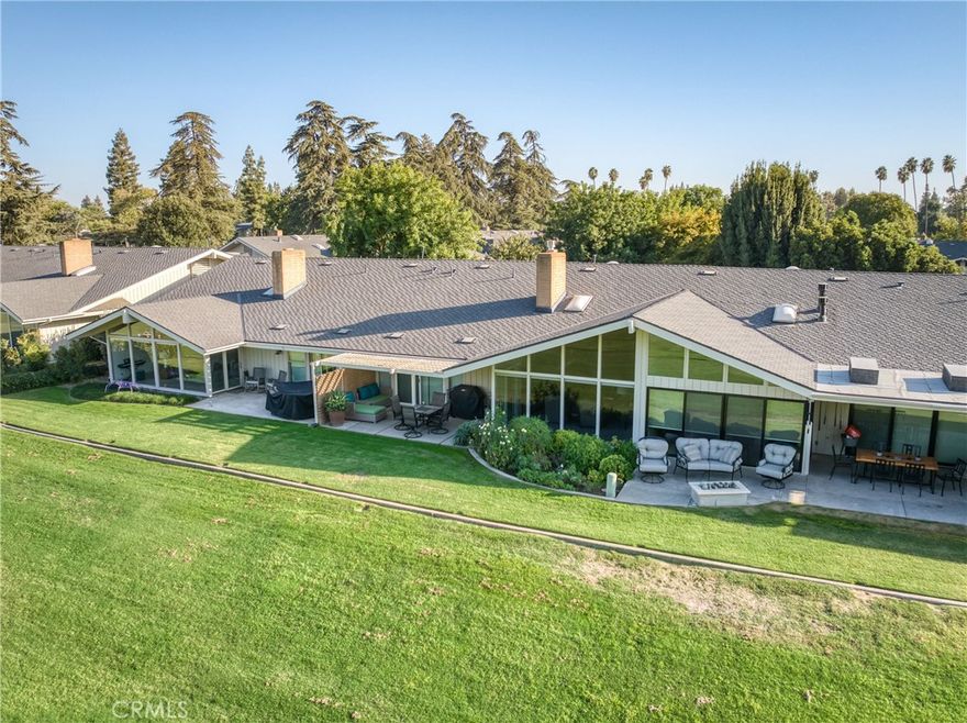 Looking for peace, simplicity, and a view that makes every day feel like vacation? This home offers all of that and more. Tucked inside the sought-after Fairway Hacienda community on the San Joaquin Golf Course, this rare opportunity is perfect for anyone dreaming of low-maintenance living with upscale style and stunning views.



Imagine waking up to wall-to-wall windows framing the morning sun as it rises over the green, or stepping outside from nearly every room to your own private patio where coffee tastes better and time seems to slow down. Whether you're craving quiet relaxation or effortless entertaining, this layout adapts beautifully to both.



Tired of spending weekends on yardwork or repairs? The HOA takes care of the landscaping, exterior maintenance, window cleaning - even your golf cart has a home here. With two spacious bedrooms, modernized bathrooms, and smart storage throughout, this home gives you the space you need without any of the hassle.



If you've been wishing for the kind of lifestyle that feels like a retreat - but still keeps you close to everything - this is your moment.