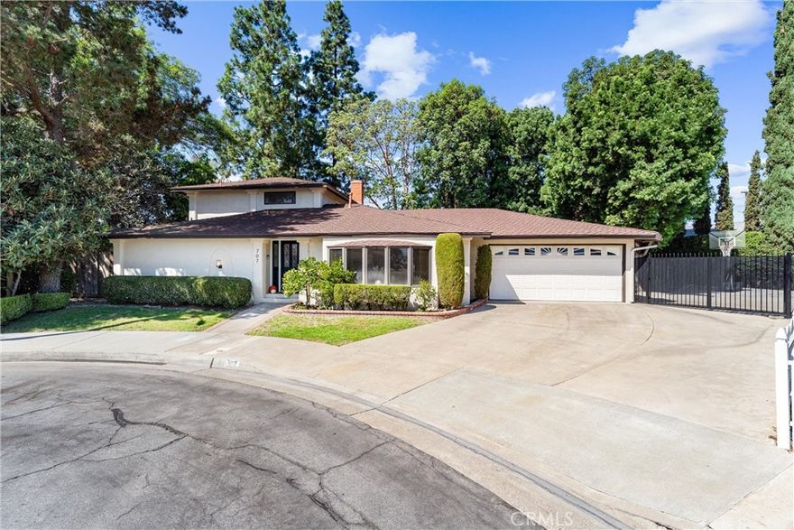 Welcome to this spacious 5-bedroom, 3-bathroom home tucked away at the end of a quiet cul-de-sac in one of Orange’s most desirable neighborhoods. Sitting on a large lot, the property offers endless potential—whether you envision adding a pool, creating an outdoor entertaining oasis, or building an ADU for extended family or rental income. RV parking provides additional flexibility for today’s lifestyle.

The thoughtful floor plan includes 3 bedrooms on the main level, including the primary suite, making it ideal for multi-generational living. Freshly painted and move-in ready, the home invites you to settle in today while still leaving room to personalize and add value over time.

Just minutes from the historic Orange Circle and Chapman University, you’ll love the convenient location close to dining, shopping, and community events. This is a rare opportunity to own a home with space, versatility, and unlimited possibilities in the heart of Orange.