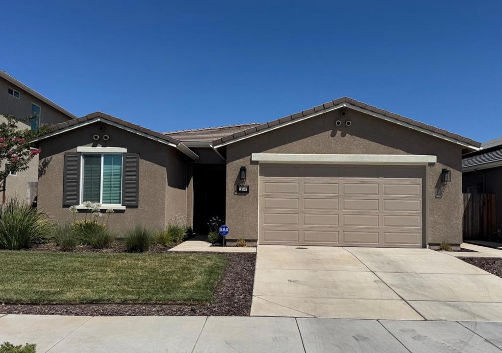 Move in Ready stunner with owned solar! Welcome to 1232 Gypsum Drive, with 1,822 square feet of living space on a great sized lot, this home is designed for comfort and convenience. The kitchen is a standout with its quartz countertops, gas oven range, island with sink, and convenient pantry. It comes fully equipped with modern appliances including a dishwasher, microwave, refrigerator with ice maker and water dispenser. The family room seamlessly integrates with the kitchen, creating a perfect space for gatherings. High ceilings add to the airy feel of the home, complemented by the practicality of water resistant laminate throughout most of the home. Enjoy breezy evenings on the back patio and take advantage of the laundry room featuring a washer and dryer. Energy-efficient features include solar power, Energy Star HVAC, and double-pane windows. This home is an excellent choice for anyone who wants an almost new home that already has everything included, even window blinds!