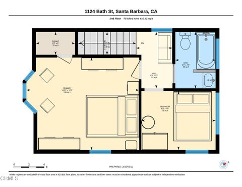 Tiny photo for 1124 Bath Street, Santa Barbara, CA 93101 (MLS # V1-38832)