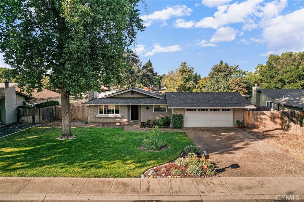 Welcome to 3131 Coronado Road—a move-in-ready Chico charmer that blends comfort, efficiency, and outdoor living on a spacious 0.30-acre lot in a peaceful, low-traffic neighborhood. This single-level 3-bedroom, 1-bath home has been thoughtfully refreshed inside and out, offering timeless appeal and modern convenience.
Inside, you’ll find inviting living spaces with luxury vinyl plank flooring in the main areas and plush carpet in the bedrooms. The interior has been tastefully painted and updated with new baseboards, door hardware, and fixtures. The kitchen includes built-in pantry shelving, and the painted brick fireplace adds warmth and charm. A new HVAC system keeps the home comfortable year-round.
Outside, a newly poured concrete patio opens to a beautifully landscaped backyard with lush lawn, sprinklers, bark borders, and a mix of mature oak and tulip trees. In the back yard you'll find young fruit trees including fig, kumquat, pomegranate, mandarin orange, peach, nectarine, and lemon as well as three raised garden beds with a drip irrigation system, offering a gardener’s dream setup. The fenced yard includes double gates for easy access, plus two storage sheds, a large chicken coop, and a driveway with space for RV or boat parking.
Practical updates include a 19-panel owned solar system, an insulated automatic garage door, and a replaced water heater—enhancing both comfort and efficiency.
Situated on a quiet street near a scenic bike and walking path, this home offers close proximity to schools, shopping, and all of Chico’s conveniences. Appliances, a mower, and a weed eater may also be included, making the transition effortless.
Lovingly maintained and ready for its next chapter, this is a rare blend of charm, function, and sustainable living—ready to welcome you home.