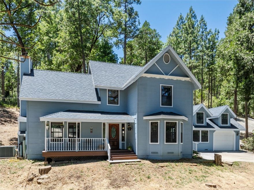 This isn’t just a mountain retreat—it’s a home that’s been loved and looked after. The current owner even went so far as to drill a brand new well so you don't have to share, just to make sure the next family has the freshest, most reliable water possible. That’s the kind of pride of ownership you can taste!

Inside you’ve got 3 bedrooms, 3 baths, a cozy fireplace, guest suite, and a dreamy balcony off the primary bedroom that floats in the treetops. Outside? A 3-car garage engineered for a whole second story (guesthouse, studio, Airbnb hustle—your choice). And yes, the front yard is wide open—ready for your landscaping dreams or to keep refreshingly simple.

Just a short drive to Bass Lake, Oakhurst and Yosemite, this home is proof that real care never goes out of style.