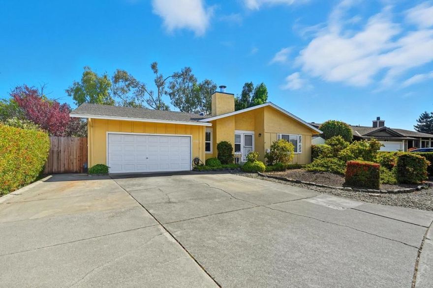 Welcome to this charming 3-bedroom, 2-bathroom home in the convenient Redwood Shores. Situated on an 8,093 sq ft lot, this 1,150 sq ft residence offers a blend of comfort and functionality. The kitchen is equipped with modern amenities including a built-in oven, microwave, refrigerator, and garbage disposal, making meal preparation a breeze. Enjoy cozy evenings by the fireplace in a home with carpet and vinyl/linoleum flooring. A practical layout features a ground floor primary bedroom and additional ground floor bedroom, ideal for those seeking convenience. The home is equipped with central forced air heating for year-round comfort. Additional highlights include a two-car garage and an easily accessible laundry area. Located within the Belmont-Redwood Shores Elementary School District, this home is perfect for those who value education and community. With no formal dining or family room, the eat-in kitchen provides a central gathering space for meals and conversations. Don't miss this opportunity to own a piece of Redwood Shores living.