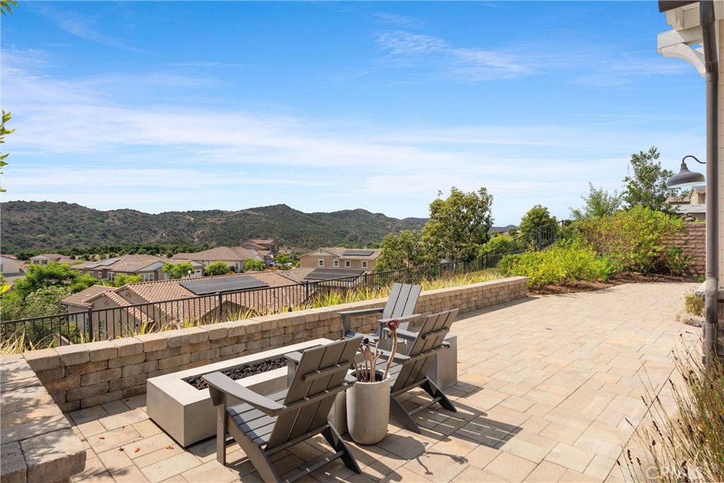 Sophisticated Indoor-Outdoor Living with Panoramic Views – 19 Tandeo Dr, Rancho Mission Viejo
Welcome to 19 Tandeo Drive—an elegant and thoughtfully designed residence located in the scenic hills of Rancho Mission Viejo. This 4-bedroom, 4.5-bathroom home offers the perfect blend of form and function, with a rare downstairs primary suite, stunning views, and seamless indoor-outdoor living.
Light, bright, and beautifully upgraded, the open-concept main floor showcases a designer kitchen with crisp white cabinetry, quartz countertops, stainless steel appliances, and a spacious island perfect for entertaining. The adjacent dining area features upgraded doors that open to a private side yard, while a large wall of bi-fold glass doors in the living room creates a breathtaking connection to the expansive California Room and backyard—where panoramic views, a cozy fire pit area, and open skies set the stage for unforgettable evenings.
The downstairs primary suite is a true retreat, offering direct access to the backyard through custom upgraded doors and a luxurious en-suite bath with dual vanities, soaking tub, and a walk-in closet with direct access to the laundry room. A full guest suite with its own private bath is also located on the first floor, along with a stylish powder room conveniently placed off the kitchen.
Upstairs, a massive loft provides the perfect flex space—ideal for a media room, home office, or additional lounge area—while two secondary bedrooms each enjoy their own bathrooms, offering privacy and comfort for family or guests.
Set on one of the most desirable view lots in Rancho Mission Viejo, this home is just minutes from top-tier amenities, including resort-style pools, fitness centers, parks, scenic trails, and award-winning schools.