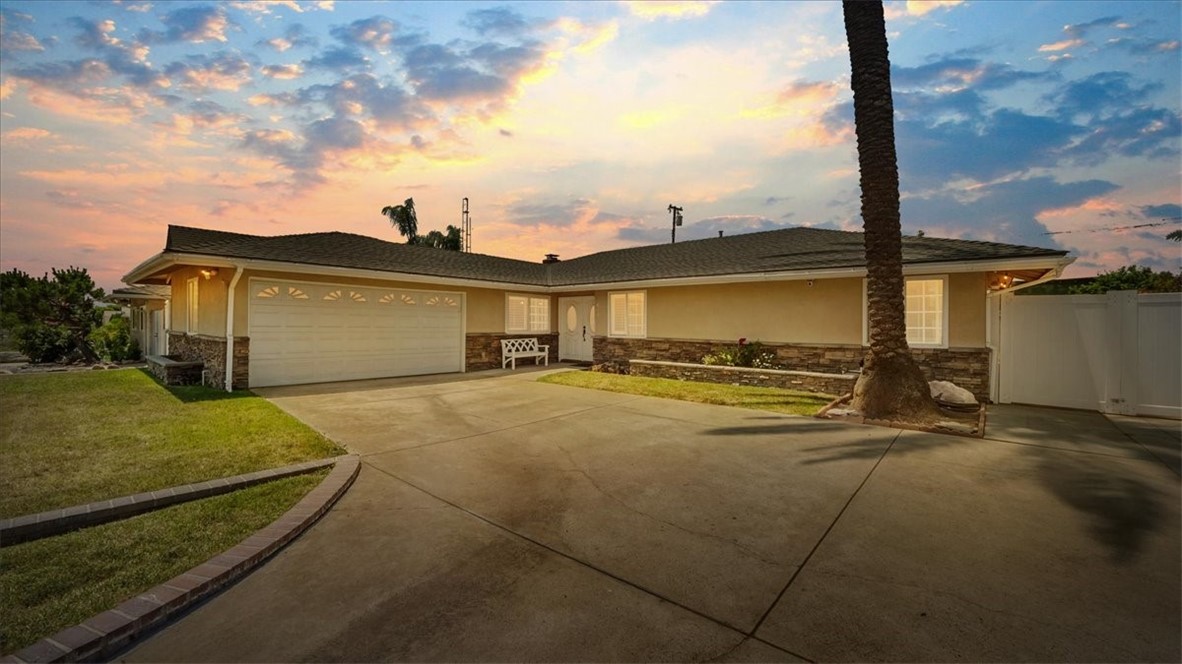 Welcome to this beautifully updated single-family home nestled in the heart of San Dimas! Built in 1963 and thoughtfully remodeled in 2021, this 4-bedroom, 2-bathroom residence offers approximately 1,800 sq ft of stylish living space. Step inside through the elegant double-door entry and enjoy an open-concept layout that seamlessly connects the living room, dining area, and modern kitchen—perfect for both everyday living and entertaining.
The home boasts a remodeled kitchen and bathrooms, new flooring, fresh paint throughout, crown molding, new baseboards, and plantation shutters for a classic touch. Retreat to spacious bedrooms featuring ceiling fans, mirrored closets, and plush new carpet. The primary suite includes a dual-sink vanity and a serene view of the backyard.
Additional highlights include a tankless water heater, 5-ton AC/furnace system, gas fireplace, and French doors that open to a covered patio with lighting—ideal for relaxing or hosting guests. Major system upgrades include new copper plumbing and a new sewage line to the street, offering peace of mind for years to come.
Located in a desirable neighborhood, this move-in-ready gem combines timeless charm with modern upgrades—an exceptional place to call home!