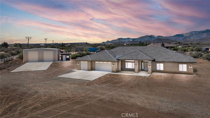MOVE-IN READY! Stunning Home with 40’ x 50’ steel building with two 12' wide x 14' high rollup doors!



This beautifully upgraded home is designed for comfort and style, this spacious residence features panoramic mountain views, a split floor plan with TWO master bedrooms, and luxury touches throughout!



~~Interior Highlights:



*Soaring 9' ceilings with a spectacular vaulted great room



*Elegant crown molding in the entry & dining areas



*Cozy wood stove in the family room



*Granite countertops in kitchen, bathrooms, and hearth



*Beautiful tile flooring in entry, kitchen, halls, baths & laundry



*Chef’s kitchen with oak cabinetry, stainless steel appliances, 30” cooktop, double oven, dishwasher, and microwave



*Huge walk-in pantry & extra-large linen cupboards



~~Primary bedroom:



*Spacious tiled shower



*Oversized 6’ garden tub on a custom tile platform



*Built-in pot shelves for added charm



~~Outdoor Living at its Best:



*Full-length patio with stucco lid, recessed lighting and option of outdoor ceiling fans



*Upgraded patio doors with built-in blinds



~~Garage Goals:



*Large 3-car finished & insulated garage



*8’ insulated steel roll-up doors with automatic openers

*40’ x 50’ steel building with two 12' wide x 14' high rollup doors







~~This is more than a home – it’s a lifestyle. Don’t miss your chance to own this exceptional property in a fantastic location.



~~Call today for a private showing! Homes like this don’t stay on the market long!