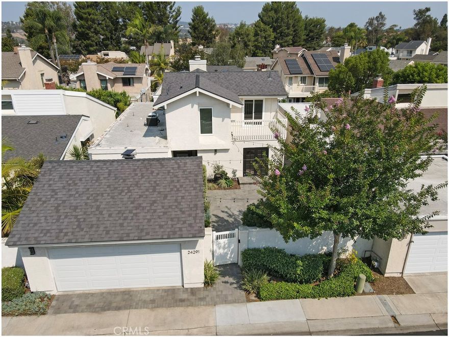 This beautiful two-story, 4-bedroom, 3-bath home is the largest floor plan in the community and is perfectly situated on a cul-de-sac. The highly sought-after layout features two bedrooms on the main floor, including a spacious primary suite with an en-suite bathroom and a walk-in closet. Upstairs, you’ll find two additional large bedrooms—one with a private balcony overlooking the serene courtyard—and a generously sized bathroom with a dual vanity.
The home offers an open and airy feel with multiple access points to the outdoors, including two sliding doors and French doors that open to a large, enclosed courtyard—a tranquil space with plenty of room for play and entertaining.
Community amenities include a park at the end of the street, ideal for children, pool, spa, and playground.
Enjoy the convenience of being within walking or biking distance to Laguna Niguel Regional Park where you can picnic, explore scenic trails, fish, or play volleyball and tennis. Shopping, dining, and Aliso Village are also just a short drive away.