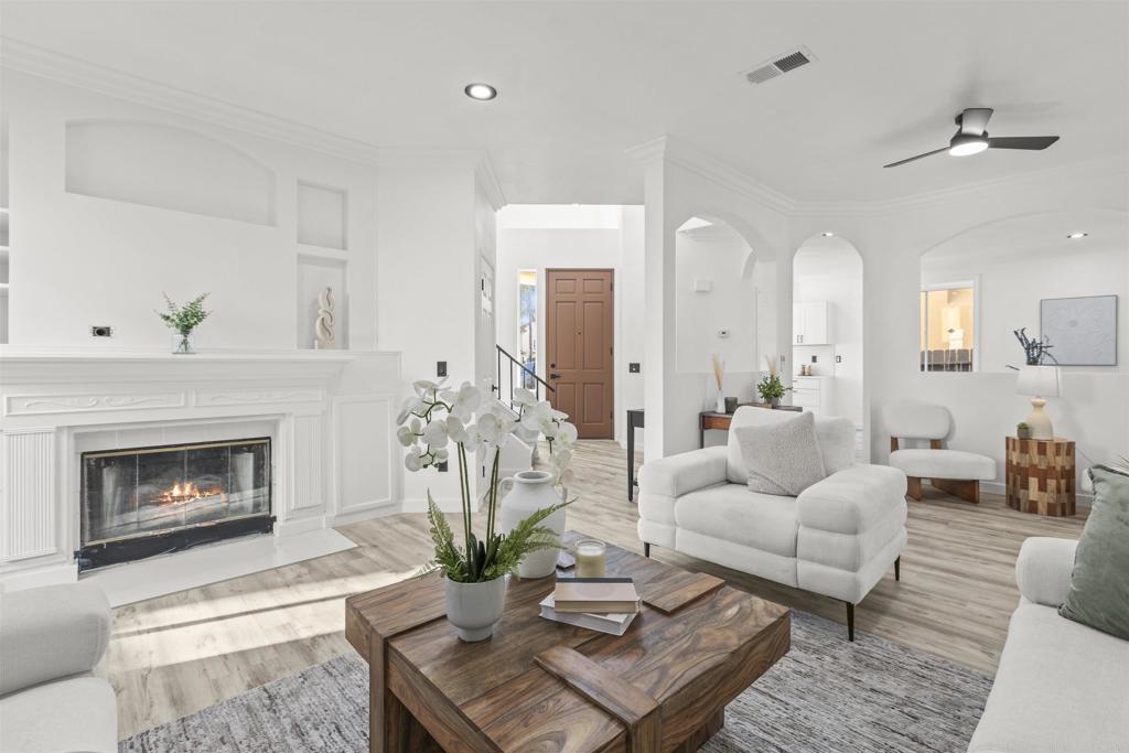 This stunning 4-bedroom, 2.5-bathroom home is nestled on a quiet cul-de-sac in one of San Marcos' most sought-after communities. Fully move-in ready, this elegant single-family residence offers modern comfort, style, and convenience. Features include: Stylishly remodeled kitchen, bathrooms, and flooring Brand new garage doors and appliances Open-concept layout with natural light throughout Enjoy a community designed for active living, with numerous parks, walking, and biking trails integrated throughout the neighborhood. Conveniently located near business districts, schools, Cal State San Marcos, and popular restaurants, this home offers the perfect blend of tranquility and accessibility. Don't miss your opportunity to own a piece of paradise in Santa Fe Hills! NO HOA!