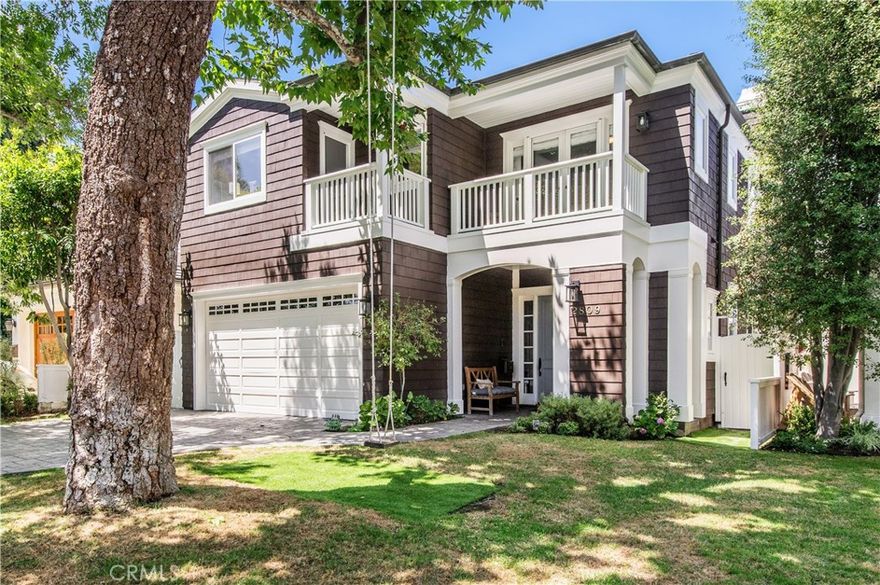 Home Sweet Home! Surrounded by other beautiful homes on a tree-lined street. and pleasant west facing yard. Fabulous neighborhood in A+ location. Built-in 2002 by Ken Johnson, this Cape Cod home features walnut wide plank flooring, open floor plan with kitchen, family room, and dining area with french doors that lead to the back yard for large gatherings.  Top of the line stainless steel appliances, walk-in pantry, and beverage refrigerator plus wine storage adjacent to the formal dining room. A two-story living room that soars and a grand entrance welcoming you when you first step into the home.

All bedrooms and washer dryer located on the upper level makes it convenient for occupants living there.

Don't miss the swing in front of the house secured to the tree where everyone wants to try it when walking by!