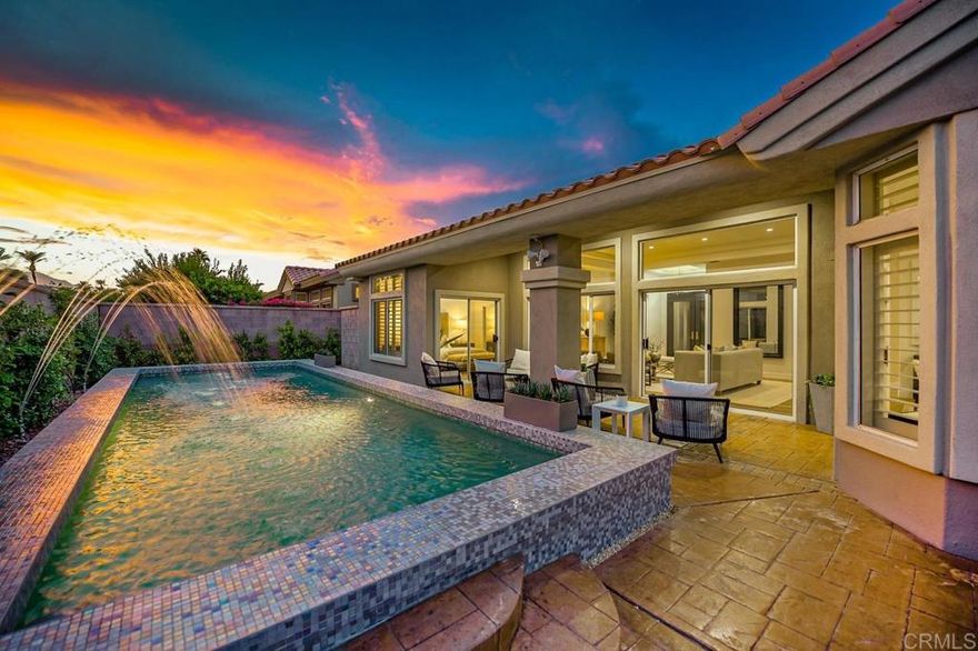 Modern luxury oasis - Comes fully furnished! Welcome to your private desert retreat! This stunning 3 bed (3rd bedroom has attached office space), 2 bath home in the heart of Palm Desert offers the perfect blend of modern design and luxury living. Step inside to find a bright, open-concept layout with high-end finishes and comfy contemporary furnishings throughout. The fully furnished interior is move-in ready, designed for comfort and style with spacious bedrooms and primary spa-inspired en-suite bathroom. Enjoy resort-style living in your private backyard, featuring a sparkling in-ground pool, ideal for relaxing or entertaining under the desert sun. Lush landscaping throughout community, waterfalls & lakes, mountain vistas, impeccable golf courses, immaculate surroundings, and warm sunny days create a true paradise! This Palm Desert gem is the one you've been waiting for!