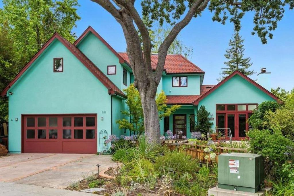 This stunning two-story executive home, located on a quiet, tree-lined street in the coveted Leland Manor neighborhood, sits on a large, professionally landscaped lot. The 5-bedroom, 5.5-bath home offers luxury living just minutes from Stanford, Google, Meta, Microsoft, and top-rated Palo Alto schools. Interior Features: Gourmet kitchen with top of the line appliance,European-style cabinetry and elegant countertops,Living/family room with vaulted ceiling,Full bedroom and bathroom on the first floor, plus 2 offices and a powder room,Spacious primary suite with walk-in closet and spa-like bath, four en-suite bedrooms with custom built-ins, Laundry rooms on both levels (washer/dryer included on first floor) Fresh interior and exterior paint Upgrades & Amenities: Brazilian Cherry hardwood floors throughout, New tiles in kitchen and entryway, Central A/C & Heating, New Solar, LED lighting, central vacuum, security system Wired for Ethernet, HDTV, and whole-home audio Gorgeous backyard with fruit trees, planting beds, play structure & BBQ Top-rated Palo Alto Unified District, including Walter Hays Elementary (2-min walk), Jordan Middle, and Palo Alto High. (tenant to verify all details)