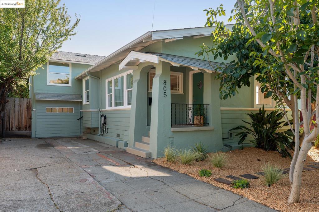 Classic Edwardian urban oasis with a luscious garden in North Oakland's Santa Fe neighborhood. This 3-bedroom, 1-bath home boasts old-world rustic charm, offering private spaces for every household member. The well-appointed kitchen features stylish tile floors, stone counters, and access to laundry and a bonus space. The dining and living rooms exude an old-world ambiance and a refined stone fireplace reminiscent of the period. The dining room also has a repainted built-in cabinet and windows overlooking the front yard. The three bedrooms are generously sized with ample closet space. A bonus room with heating and abundant light makes for a delightful home office. The large private garden offers plenty of room to entertain, enjoy the sun, plant, or capture new landscaping ideas. A car charger is on-site. An excellent indoor/outdoor lifestyle. The neighborhood is well-maintained with pride and charm, minutes away from community amenities. Enjoy College Ave fares in Rockridge and Claremont, Emeryville and Temescal eateries and shopping, and Sweet Adeline Bakery, Lois the Pie Queen, Cafe Colucci, and San Pablo Ave fun. Dover and Bushrod Park, and Ashby BART are also nearby. This house is in the heart of North Oakland. First Sunday Open House is 10/12 2-4