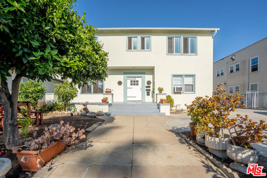 Tucked away in a quiet residential neighborhood, this spacious 4-plex offers an unbeatable location in the lively heart of Koreatown. Each of the four units features a well-appointed 1-bedroom, 1-bathroom layout, delivering comfort and functionality. The property boasts a wide driveway, easily accommodating larger vehicles. Recent improvements add to the property's appeal, including a fully renovated kitchen in one unit completed in 2023, along with upgrades to Unit 2. Ample parking is available with a 3-car garage and three additional open parking spots. The convenience of an on-site laundry facility further enhances the property's value.
