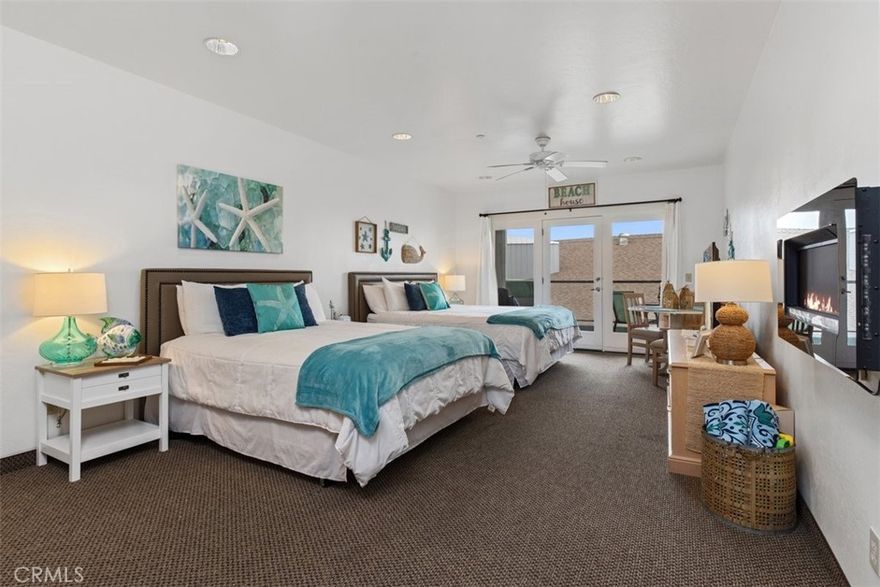 Beach Dreamers and Investors--This is the perfect place for you! Seller is moving out of state. This studio comes furnished and is located on the 2nd floor giving you the perfect view. Look out to see a beautiful partial ocean view which is just steps to the Pismo Beach Pier. Dubbed the the Starfish Room in the Beach House Inn building, it is a peaceful space decorated in cool blues and teals to give that beachy vibe you have longed for. Sleeps 4 (King and Full bed). Enjoy the Balcony with the 2 seated glider as you watch the sunsets each night. It has one spacious bathroom and a kitchenette complete with a fridge, microwave, 4 electric burners and breakfast table. This unique hotel/condo allows the owner to stay up to 90 days per calendar year, and rent out the rest of the time as investors. The property management takes care of everything from rentals to cleaning to dealing with guests. All utilities, insurance are included in HOA dues. Management fees are separate. All you need to do is bring your swimsuit. Located downtown Pismo it is steps away from sand and popular restaurants. Also the secured parking garage (gated) comes with its own parking space. What more could you ask for!