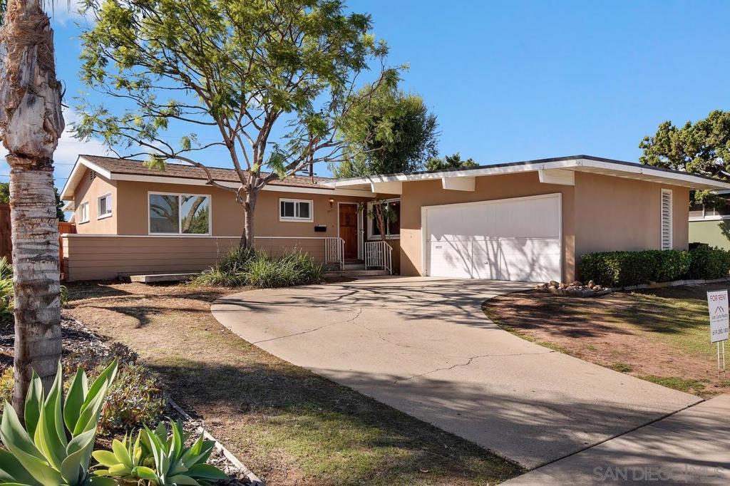 Wonderful family home in the heart of Allied Gardens, Single level, 3 bed 2 bath 1496 sq. ft. Vaulted ceilings, hardwood floors, fireplace in family room, stove, refrigerator, dishwasher, HOOK-UPS, back yard patio for lounging and BBQ's, monthly gardening, 2 car garage. Adjacent to Allied Gardens Rec Center & POOLS, Kaiser Hospital & Clinics, Little League baseball fields, a Commercial Business District, an abundance of parks and schools in the District has resulted in a very family friendly reputation. Sewer: Sewer Connected