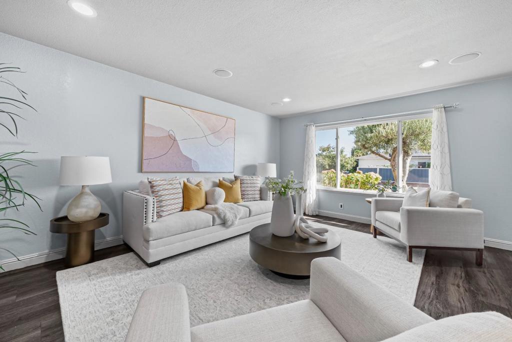 Nestled in the highly desirable North San Jose Berryessa Neighborhood. This stunning 4b2b SFH offers luxurious living for families. Fantastic floor plan providing both comfort & functionality. The spacious living room and formal dining are great places for family gatherings and guests. The extra-large family room is perfect for creating lasting memories w/ the whole family. The family room also features large sliding doors opening to a serene backyard, providing seamless indoor-outdoor living. Gourmet kitchen features S.S. appliances, quartz counters and white kitchen cabinets. The master suite is a retreat with sliding door access to a beautiful backyard. Tons of upgrades (new copper water lines, new roof, whole-house water filter, reverse osmosis drinking system, strengthened foundation, new insulation, etc.). Owned solar panels and Tesla battery storage. Newly central Heating/ AC. Serene backyard featuring a beautiful lawn, plants, privacy trees and fruit trees (eg. loquat, Lapin cherry, mandarin, Panache Tiger fig, along with blueberry bushes and a Kyoho grape vine). Super convenient location - close to grocery stores (H-mart, Ranch 99, Costco, Sprouts, Safeway), restaurants, coffee & milk tea shops, gyms, parks. Easy access to HWY 680/10/880, Montague Expy and Bart Station.