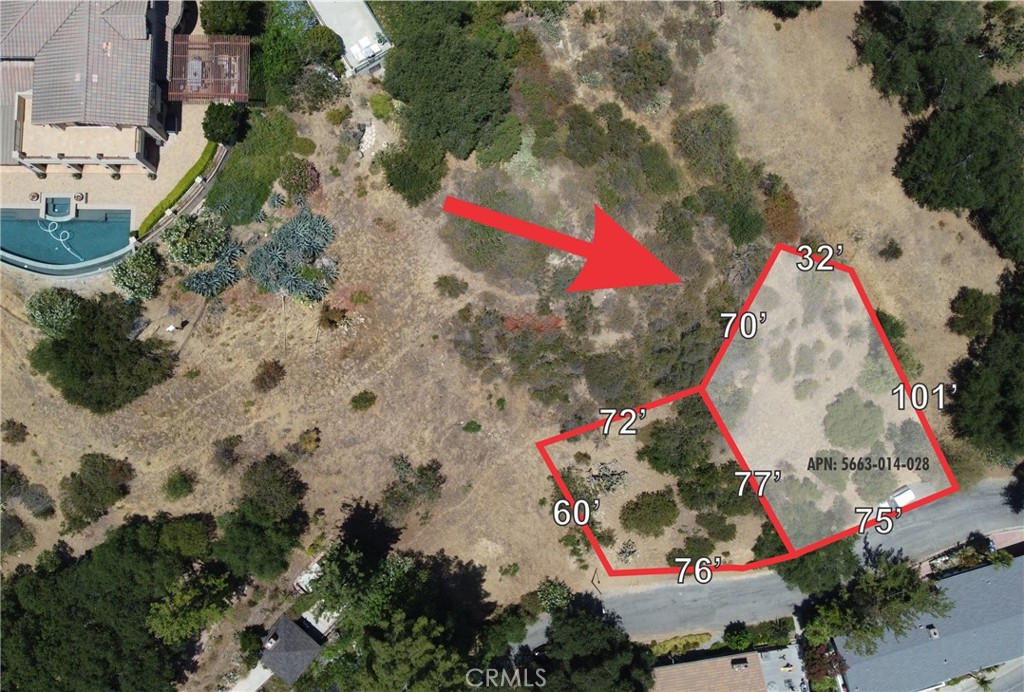 Incredible opportunity to build your dream home near Frank Lloyd Wright Jr.’s iconic 1926 Derby House in Glendale’s prestigious Chevy Chase neighborhood. This development parcel offers approx. 76 feet of frontage, surrounded by historic multi-million-dollar homes and just blocks from the country club and golf course. Enjoy canyon living minutes from La Cañada, Pasadena, Burbank, Eagle Rock, and only 10 miles from downtown L.A. A rare chance to create a custom residence or invest in prime land. Adjacent parcel (APN: 5663-014-027) also available separately.