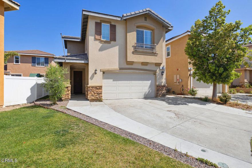 2.25% ASSUMABLE VA LOAN!!!!!!!!!!! Welcome to this move-in ready 4-bedroom, 2.5-bathroom condo nestled in a peaceful gated community that perfectly blends tranquility with convenience. Enjoy a serene lifestyle with access to outstanding community amenities including a sparkling pool and spa, a basketball court, and a lush neighborhood park -- ideal for both relaxation and recreation.This energy-efficient home features solar panels, helping reduce utility costs, and boasts low HOA dues. Inside, you'll find stylish Pergo flooring, granite kitchen countertops, and a bright, open layout perfect for comfortable living and entertaining.Step outside to your newly redone backyard, a private retreat ideal for outdoor dining or quiet evenings under the stars.Centrally located near top-rated schools, local parks, and with easy access to the 126 freeway, this home offers convenience for commuters and families alike.Don't miss the opportunity to own this beautiful, well-maintained property that truly has it all -- location, comfort, and community.