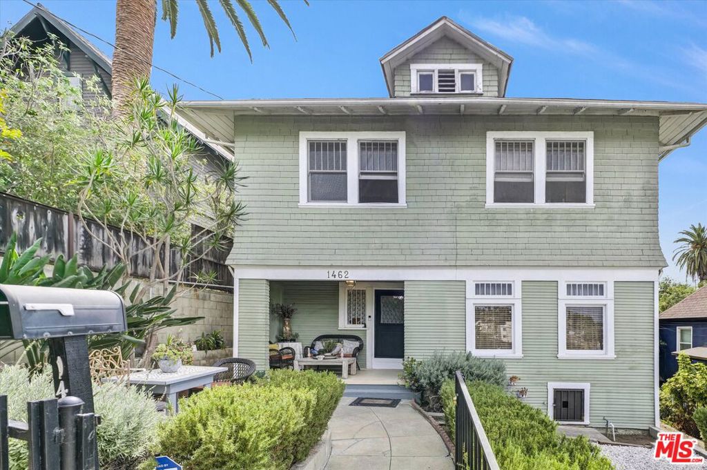 Welcome to a rare offering in historic Angelino Heights, perfectly nestled between Silver Lake and EchoPark. This Victorian modern residence blends timeless architectural charm with thoughtful updates, creating a one-of-a-kind opportunity in the heart of Los Angeles. Zoned LAC2 (Commercial Mixed-Use), the possibilities are endless, ideal for residential living, commercial ventures, or future development. This home features, 4 bedrooms, with 1.5 baths, gated parking area, 2 levels plus a small basement or storage area. - Expansive city light views from multiple vantage points- Secure gated entry with privacy and space for multiple vehicles- Steps from Dodger Stadium, Downtown LA, and Crypto Arena- Convenient access to Silver Lake & Echo Park dining, shopping, and entertainment. With its LAC2 zoning, this property offers versatility beyond a single-family home. Perfect for developers, investors, or owner-users seeking a live/work opportunity in a prime Los Angeles corridor. Please call me today for a private showing.