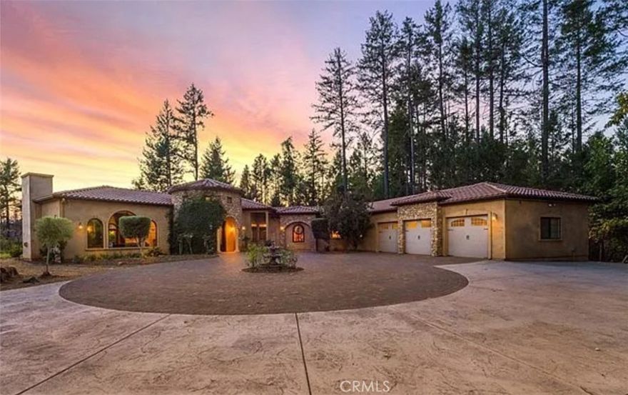 Imagine a property that's not just a house, but a lifestyle dream – we're talking about two incredible homes that offer flexibility, comfort, and pure elegance! 
Welcome to "Castle Ridge", an Italian villa that's basically nature's ultimate playground! Nestled on a massive 40-acre evergreen forest, this isn't just a property, it's an adventure waiting to happen.
The main villa is an absolute stunner at 4,165 sq ft, with spacious living that'll make your jaw drop. Four bedrooms mean plenty of room for family, guests, or that home office you've always wanted. The kitchen offers custom cherry cabinets, Wolf 6 Burner Range, Thermador convection/steam/rotisserie oven, farmhouse pounded copper sink, bamboo counter center island with prep copper sink.  The 12-foot ceilings and custom stained-glass windows aren't just details – they're conversation pieces that'll have everyone talking. Those heated concrete floors, pure luxury that'll keep you cozy during chilly nights, and those mahogany doors and wrought iron details scream sophisticated craftsmanship.
But wait, there's more! The guest residence is like your secret weapon – a 891 sq ft of pure potential. Whether you're thinking about hosting in-laws, creating a perfect rental space, or setting up a caretaker's quarters, this little gem has you covered. It's privately situated, giving you that perfect balance of connection and independence. 
Get ready to fall head over heels for this absolute paradise – we're talking about a slice of wilderness that's basically Mother Nature's masterpiece. At the center of this incredible property is Big Pearl, imagine crystal-clear spring water cascading into emerald pools that look like they've been painted by an artist. Those waterfalls? They're not just beautiful – they're your personal soundtrack of pure tranquility. There's this awesome natural grotto that's basically nature's air conditioning, perfect for chilling on those scorching summer days.
With several options this property will cater to all your needs, from creating an equestrian paradise, small farm, launch an art gallery or retreat center or maybe a stunning wedding and event venue.  You can also subdivide into multiple parcels.  This piece of heaven is rarely found, pure residential magic that offers privacy, flexibility, and style. This isn't just a property – it's your future home(s) waiting to be discovered!