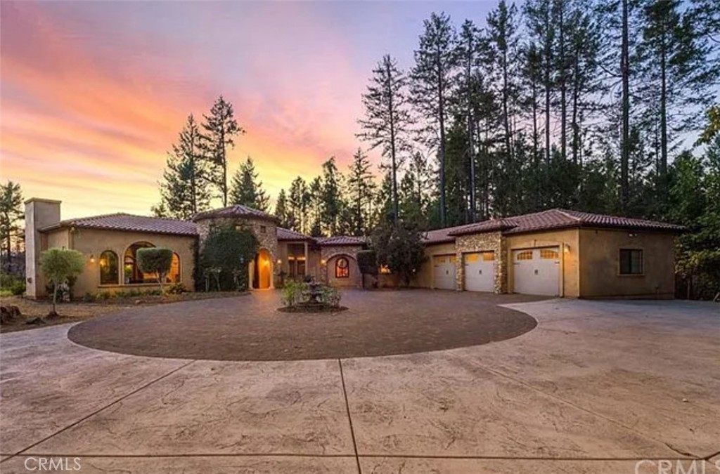 Imagine a property that's not just a house, but a lifestyle dream – we're talking about two incredible homes that offer flexibility, comfort, and pure elegance!
Welcome to "Castle Ridge", an Italian villa that's basically nature's ultimate playground! Nestled on a massive 40-acre evergreen forest, this isn't just a property, it's an adventure waiting to happen.
The main villa is an absolute stunner at 4,165 sq ft, with spacious living that'll make your jaw drop. Four bedrooms mean plenty of room for family, guests, or that home office you've always wanted. The kitchen offers custom cherry cabinets, Wolf 6 Burner Range, Thermador convection/steam/rotisserie oven, farmhouse pounded copper sink, bamboo counter center island with prep copper sink. The 12-foot ceilings and custom stained-glass windows aren't just details – they're conversation pieces that'll have everyone talking. Those heated concrete floors, pure luxury that'll keep you cozy during chilly nights, and those mahogany doors and wrought iron details scream sophisticated craftsmanship.
But wait, there's more! The guest residence is like your secret weapon – a 891 sq ft of pure potential. Whether you're thinking about hosting in-laws, creating a perfect rental space, or setting up a caretaker's quarters, this little gem has you covered. It's privately situated, giving you that perfect balance of connection and independence.
Get ready to fall head over heels for this absolute paradise – we're talking about a slice of wilderness that's basically Mother Nature's masterpiece. At the center of this incredible property is Big Pearl, imagine crystal-clear spring water cascading into emerald pools that look like they've been painted by an artist. Those waterfalls? They're not just beautiful – they're your personal soundtrack of pure tranquility. There's this awesome natural grotto that's basically nature's air conditioning, perfect for chilling on those scorching summer days.
With several options this property will cater to all your needs, from creating an equestrian paradise, small farm, launch an art gallery or retreat center or maybe a stunning wedding and event venue. You can also subdivide into multiple parcels. This piece of heaven is rarely found, pure residential magic that offers privacy, flexibility, and style. This isn't just a property – it's your future home(s) waiting to be discovered!
