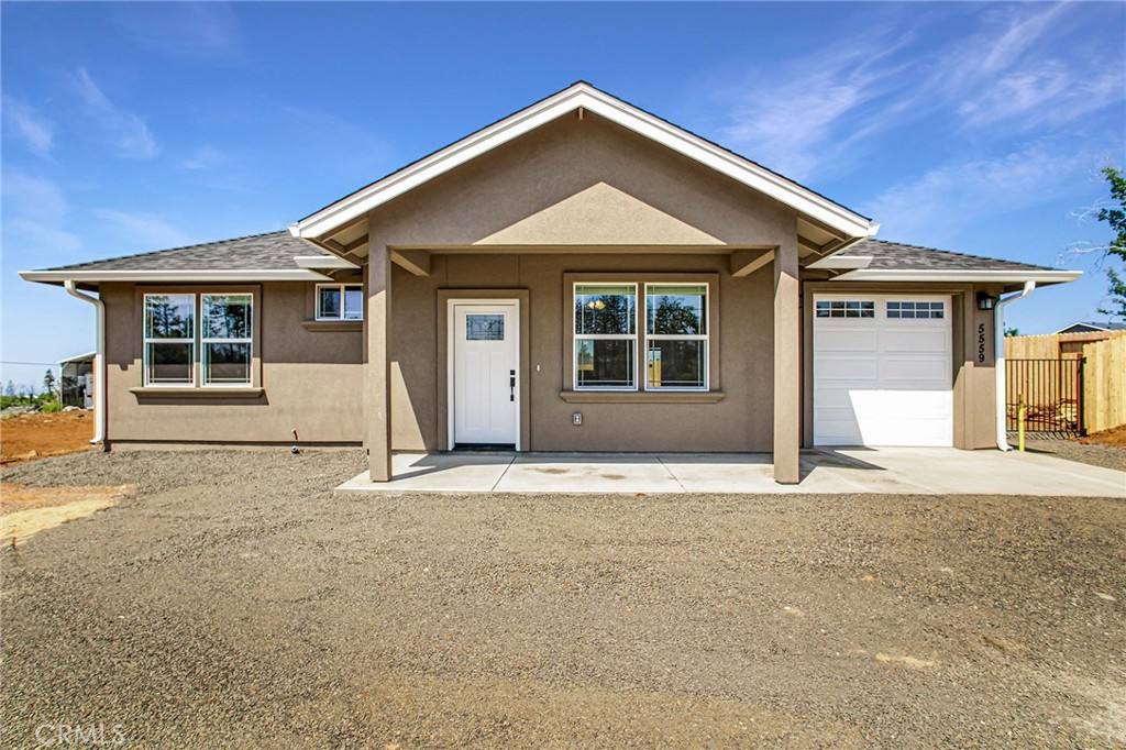 DUE FOR COMPLETION IN SEPTEMBER, this charming 2-bedroom, 2 bathroom home is located on a private road, centrally located in Paradise. Built by local contractor Anderson Builders Corporation, known for the quality of their homes, you will be impressed as soon as you step inside. The home features high ceilings and an open floor plan with tons of storage. The heart of the house lies in its delightful kitchen, with stainless steel appliances, granite countertops, a farmhouse sink, a pantry, and a large island. The ceiling fans and mini-split heating and air conditioning system keep the home at a comfortable temperature. Mini-blind window coverings are included, and the home has luxury vinyl plank flooring throughout. The bedrooms are spacious, with a walk-in shower in the primary bedroom. There is an oversized 1-car garage that is fully finished with laundry hookups in the back of the garage, along with RV access and RV hookups. There is 4KW OWNED solar on the home, fire sprinklers for additional safety, and a good-sized fenced backyard. The home comes with a 1-year fit & finish warranty from the builder. The seller is only considering owner-occupied buyers.