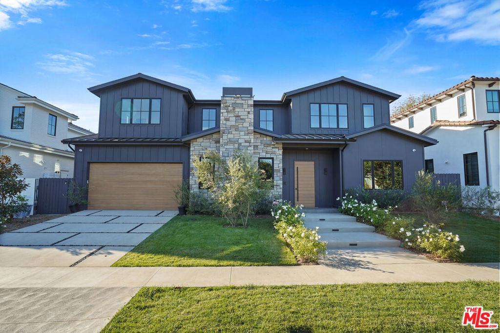 This new construction home by B Homes Design & Development located in the prestigious neighborhood of Cheviot Hills has it all. Featuring 6 bedrooms, 7.5 bathrooms, and an expansive lower level, offering a remarkable 7,233 square feet of luxurious living space. As you step through the front door, a grand foyer greets you with soaring ceilings and rich wood floors that guide you through a tastefully designed living space. This sophisticated residence boasts an elegant living room, a sun-filled family room, a formal dining room, and Fleetwood doors that effortlessly connect to the expansive backyard. The chef's kitchen showcasing custom cabinetry, top-of-the-line Sub Zero appliances, and a generously sized island perfect for entertaining. The primary suite is ready for your daily retreat, complete with fireplace, oversized shower, deep soaking tub, and walk-in closet. Descend into the lower level to relax in your custom home theater. Walk behind bar and temp controlled wine room overlooking the large seating area, private gym, bedroom along with 2 bathrooms, outdoor patio and full sized laundry room with dog wash station. Go green with solar panels installed on this home while regularly saving you money.