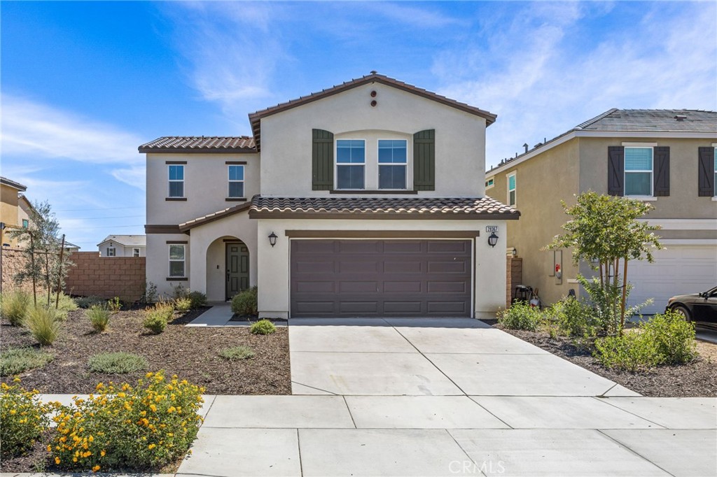 Charming, Energy-Efficient Spanish-Style Home in Nuevo’s Premier New Community.
Discover this 2023 built gem offering 3 bedrooms and 2.5 baths across 1,686 sq ft of thoughtfully designed living space. Nestled on a 4,280 sqft lot, this home blends modern functionality with Spanish-style curb appeal.
Step inside to an open concept great room and kitchen perfect for entertaining with stainless steel appliances, granite countertops, crisp white cabinets, and a roomy pantry. Upstairs, all bedrooms feature spacious walk-in closets, while the primary suite is your private retreat.
Built with energy efficiency in mind, this home includes Energy Star-rated appliances, windows, doors, HVAC, water heater, and roofing. Solar lease offered for even greater sustainability and a 10-year limited builder warranty provides peace of mind.
The backyard has been prepped with borders already installed and ready for your custom concrete design or landscaping vision, making it the perfect blank canvas to create your dream outdoor living space.
This vibrant community enriches your lifestyle with parks, playgrounds, dog parks, picnic areas, and hiking trails, all for just $60/month HOA.
With its blend of modern amenities, sustainable design, and family-friendly surroundings, this home is a standout in Nuevo’s growing market.