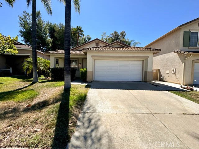 This charming single story home in the desirable Paloma Del Sol community in Temecula is available now for LEASE!. With 3 bedrooms and 2 bathrooms, it features a spacious and functional layout that’s ideal for modern living. As you enter inside, you're greeted by vaulted ceilings and a neutral paint scheme that enhances the open and airy feel of the main areas. The upgraded flooring throughout the home adds a touch of elegance, while the open-concept floor plan promotes seamless flow from room to room. The family room is the heart of the home, offering a cozy fireplace and built-in shelving. This space opens up to the dining area and kitchen. The kitchen is beautifully updated with quartz countertops, white shaker-style cabinets, and stainless steel appliances! Down the hall, you’ll find a convenient laundry room equipped with a washer and dryer, direct garage access, and the three bedrooms. The two secondary bedrooms each have been repainted with a neutral paint scheme and offer ceiling fans for added comfort. The primary bedroom is a peaceful retreat with high ceilings, a ceiling fan, and private access to the backyard. The ensuite bathroom offers a shower tub combo, dual sinks, and a walk-in close. Outside, the backyard boasts a covered patio perfect for outdoor dining and relaxation, a yard offering plenty of space for activities, side yards, and the added bonus of no rear neighbors for extra privacy. The backyard will be cleaned up for your enjoyment before moving in. Living in Paloma Del Sol means access to fantastic community amenities, including a pool and spa, playgrounds, BBQ/picnic areas, walking trails, tennis courts, and basketball courts. This home is more than just a place to live; it’s a place to thrive! Dont miss your opportunity, schedule a showing today!