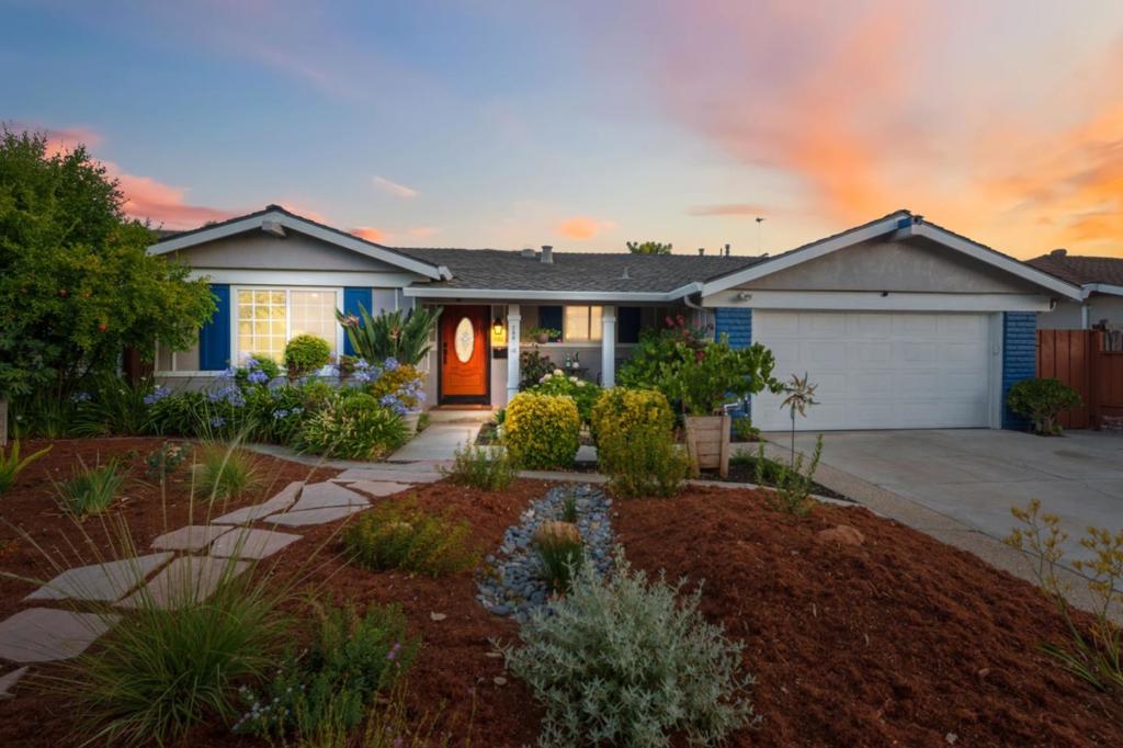 Welcome to this beautiful 4-bedroom, 2-bath single-story gem in a prime location with excellent schools that truly has it all! From the moment you arrive, you'll be greeted by manicured landscaping and fresh interior paint that set the tone for whats inside. an inviting home filled with warmth and functionality. Enjoy hardwood flooring, recessed lighting, and a cozy fireplace in the living room, plus the convenience of both a separate family room and living room for flexible living. The kitchen offers abundant storage, while updated bathrooms add a modern touch. Step into the serene backyard featuring a covered patio and multiple fruit trees, your own private retreat perfect for entertaining or relaxing. With owned solar, wiring for an EV charger and generator, and membership to the Santa Teresa Racket and Swim Club, this home offers the ultimate blend of comfort, lifestyle, and energy efficiency. Located just minutes from shopping, Santa Teresa County Park, 10 min walk to the public library, close to highways, and major tech campuses this one checks every box!