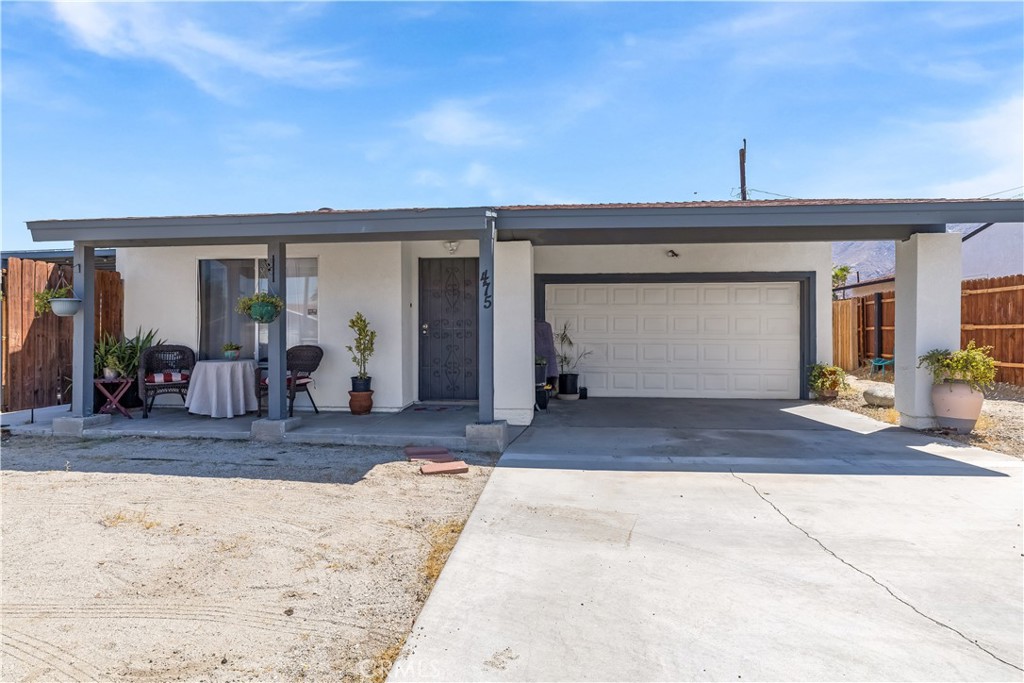 Welcome to this inviting single-story home, perfectly located at the entrance of Palm Springs. Featuring 3 comfortable bedrooms and 2 full bathrooms, this home offers a practical and functional layout that’s easy to make your own.
Sitting on a spacious 7,405 sq. ft. lot, the property includes a large backyard with plenty of room to relax, garden, or create the outdoor space you’ve always wanted. It’s the perfect spot for enjoying sunny afternoons, family gatherings, or peaceful desert evenings.
Inside, the home offers a bright living area that flows into the dining and kitchen spaces, making everyday living simple and convenient. The primary bedroom includes its bathroom for added privacy, while the additional bedrooms provide flexibility for guests, a home office, or hobbies. There is also an addition in the garage that has been converted into an extra bedroom, which may or may not be permitted, providing even more options for use.
With its great location at the gateway to Palm Springs, you’ll have quick access to local shops, dining, and entertainment while enjoying the comfort of a home that’s easy to care for.
This home is a wonderful opportunity to own a piece of Palm Springs at an affordable price. Come see it today and imagine the possibilities!