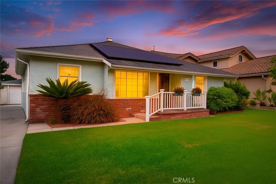 Welcome to this beautiful Downey GEM!  Beautifully maintained 3-bedroom, 2-bathroom home offers everything today’s homebuyers and young families are looking for — spacious living areas, low-maintenance features, and an unbeatable location.  Step inside to find a bright, open layout.  The home features a large living room and an expansive family room, giving everyone in the household room to spread out and enjoy.  The open kitchen offers plenty of counter space for meal prep and gatherings, while laminate floors throughout provide a clean, modern look that’s easy to care for.  With central A/C and heat, plus solar panels, you’ll stay comfortable year-round while keeping energy costs low — a huge benefit for budget-conscious buyers.  Outside, the detached two-car garage offers parking and extra storage, while the paved backyard is perfect for family barbecues or weekend play without the hassle of heavy yard work.  Location is everything, and this home delivers!  With quick access to the 105 and 605 freeways, you can reach nearly any part of Southern California within the hour.  Picture beach days just 30 minutes away, or winter adventures on the slopes just an hour’s drive.  If you’re a growing family looking for extra space, 12707 Glenshire Rd offers the perfect opportunity. Don’t miss your chance to make this beautifully maintained property yours — schedule a showing today and experience the lifestyle this home has to offer!