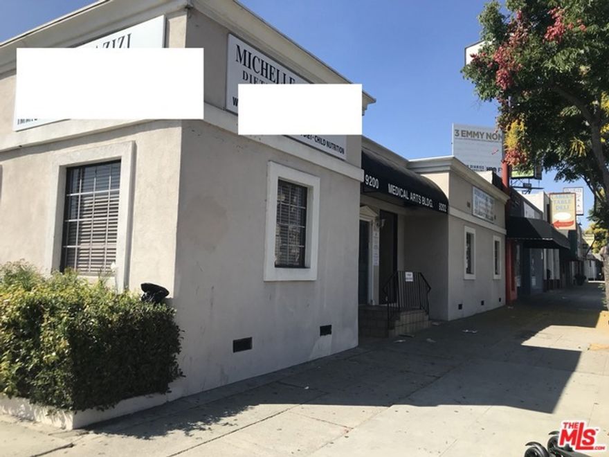 Beverly Hills adjacent free standing corner building for medical/ dental / law or any type of office space. such as physical therapy or massage. remodeled, street level office has 4 rooms plus a waiting room with window to out side and private bathroom  ,the building has private parking space in back as well as ample free street parking . there is option of placing your sign on the building . Easy to show. "Seller and Listing Broker do not guaranty the accuracy of the square footage, bedroom/bathroom count, lot size, or any other information concerning the features of the Property. All information provided was sourced from the seller and from public records. Buyer and Selling broker are advised to verify the accuracy of the information, and to independently determine whether the Property is suitable for Buyer's proposed use."