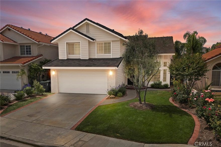 Step inside this stunning Yorba Linda oasis-a beautifully upgraded 3-bedroom, 2.5-bath home that blends comfort, style and functionality. From the moment you arrive, you can't help but notice the impeccable curb appeal with a newly landscaped front yard, freshly painted exterior, a new Wi-Fi enabled garage door, and permanent holiday lights that makes every season festive. Inside, you'll find a light-filled open floor plan with a remodeled kitchen that looks straight out of a model home featuring elegant finishes. The home has been thoughtfully updated throughout with new bathrooms, new paint, new plumbing and smart-home touches like a level 2 EV charger and security cameras. Step outside to your private backyard retreat, newly landscaped with a tranquil water feature, relaxing above ground spa, BBQ area, and thoughtfully designed planters with a drip irrigation system, It's the perfect space for entertaining or unwinding after a long day. Solar panels are fully paid off, offering long term savings and sustainability. This home is loaded with extras and truly move in ready. Don't miss this opportunity to make this beautifully upgraded property yours.