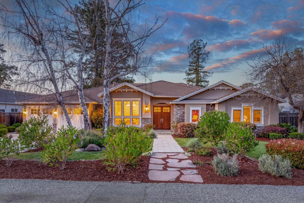 Nestled in one of the most highly coveted neighborhoods of Los Altos, this beautifully designed home truly has it all. Expert craftsmanship, luxury finishes and fixtures, two levels fit for both functional family living and large-scale entertaining, and ideal indoor/outdoor flow. On the main level, enjoy a fabulous great room design including the newly updated chefs kitchen, an elegant formal living room, entertainers dining room, rich executive office, and a secluded bedroom wing featuring the palatial primary suite plus two bedrooms with a shared bath. On the lower level is an expansive recreation room with a full bar, a custom 2,000 bottle wine cellar, a cinema-quality soundproofed theater, an exercise room, and two bedrooms perfect for guests. Outside, the private backyard includes an extensive level lawn, luxe outdoor kitchen, vast entertaining patio with a fireplace, and a fun tree fort and playground. The perfect combination of highly desirable amenities and location!