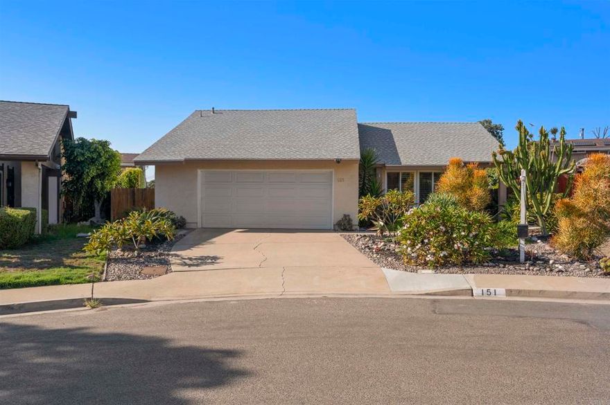 WOW - CUL-DE-SAC LOCATION - UPGRADED SINGLE STORY - NO HOA - NO MELLO-ROOS - LARGE LOT - 7200 SQ FT - BEAUTIFUL OPEN FLOOR PLAN - REMODELLED KITCHEN - SHUTTERS - SHOWS LIGHT AND BRIGHT - UPGRADED FLOORING - COOL BACKYARD WITH ARTIFICIAL TURF - USE LESS WATER - EASY MAINTENANCE - CLOSE TO SHOPPING FREEWAYS - REAL PRIDE OF OWNERSHIP - POOL SIZED YARD - MAPLE CABINETS - QUARTZ COUNTERTOPS - ISLAND - APPLIANCES REPLACED - TRAVERTINE FLOORING - EXTENSIVE RECEDDED LIGHTING - WIDE BASEBOARDS - BEDROOMS AND HALLWAY UPDATED WOOD LIKE LAMINATE FLOORING - WINDOWS AND SLIDERS HAVE BEEN REPLACED - HUGE COVERED PATIO WITH SKYLIGHT AND SHADES - ROOF WAS REPLACED A LITTLE OVER 2 YEARS AGO AND THE FAU WAS REPLACED A LITTLE OVER 8 YEARS AGO - BATHROOMS REMODELLED