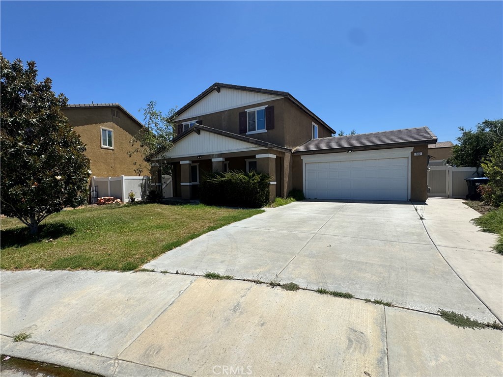 FULLY FURNISHED HOME WITH A PRIVATE ENTRANCE ROOM-SUITE FOR LEASE: Price is based on being fully furnished along with a private master style suite. 142 Diego Road, Beaumont, is a 4 bedroom, 3 bathroom 1,968 square foot home. There is a private 1 bedroom suite, with a full bathroom, that can only be accessed via the garage. There is NO access to this room from inside the home. The laundry room was converted into a small room that can be used as a 5th bedroom. This home is furnished and includes everything you need—dishes, cookware, and all daily essentials—making it move-in ready for any unique or transitional living situation. Tucked away in a quiet cul-de-sac, the home welcomes you with a spacious living room and an open-concept kitchen and dining area, ideal for entertaining. The kitchen is updated with granite countertops, stainless steel appliances, recessed lighting, and a generous pantry. Upstairs, the private primary suite features a dual-sink vanity, soaking tub, glass-enclosed shower, and a walk-in closet. Across the hall are two well-sized guest bedrooms connected by a Jack-and-Jill bathroom with dual sinks and a shower/tub combo—perfect for kids or guests. The laundry room has been converted into a small bonus room for added flexibility. Outside, enjoy the patio equipped with a BBQ and bamboo outdoor furniture—ready for relaxing or hosting. Home also has solar. Tankless water heater.