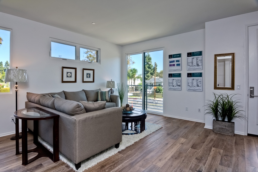 Brand new built in 2015! Be the first to live in this gorgeous home. Blocks from South Park, Downtown, shops and restaurants. Home features quartz counters throughout, gourmet kitchen with large island and stainless appliances, vaulted ceiling, outdoor fireplace, washer and dryer in unit, 2 car attached garage, and large den that can be used as 3rd bdrm/office/rec space/man cave. This is a detached home with NO shared walls. Highly energy efficient and includes solar! Neighborhoods: Golden Hill