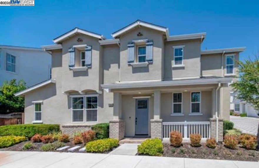 Model Like home, Extravagantly Upgraded, Like New, in the Highly Desired Gated Wallis Ranch community in East Dublin w/ Top Rated Schools! You'll Love the Open Floor Plan with High ceilings! The Great Room is Super Spacious, ideal for time with family & friends! The 'Wow' Kitchen has Modern White Cabinets, Masterpiece Island w/ gorgeous pendant lights & S/S appliances. You'll love the seamless transition from indoors to the quaint backyard - ideal for year round outdoors enjoyment! The Palatial Primary Bedroom suite is simply stunning w/ Spa style bathroom & a custom built Walk-In closet. Secondary bedrooms & a shared bathroom are fabulous as well! The home comes with Paid Solar! This Chic home has Sheer Elegance with Exquisite touches & details - Hardwood Floors all throughout the home, Plantation Shutters, Recessed Lights, Stunning Chandeliers, Custom Closets & more! Community Amenities include Resort Style Clubhouse w/ Lush pool, spa, gym, party halls, & Central Park & walking trails! And a new 12 acre Park being built by the community gate! Close to it all: Top Rated Schools, Shopping, Fwys, & BART! Brains & Beauty. Open House: Sat & Sun 1pm - 4pm. This is THE One, do Not miss it!