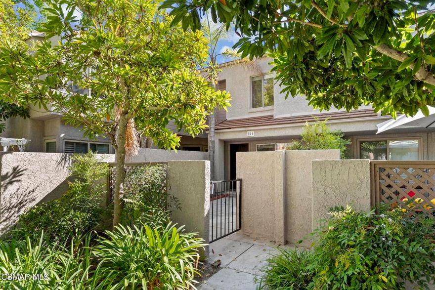 Discover your new home in the highly sought-after Hidden Canyon community of Westlake Village. This stunning turnkey 2 story townhome is now available for rent and offers the perfect blend of comfort and tranquility. Nestled at the top of the hill, the residence is surrounded by rolling hills, mature trees, and scenic walking paths, providing a peaceful environment with ultimate privacy.  The renovated townhome features a freshly painted interior, recessed lighting, ceiling fans in both bedrooms, crown molding, upgraded flooring, an open floor plan filled with natural light, and smooth ceilings. Enjoy picturesque views of the lush community landscaping and trees from your windows.  The updated kitchen with granite countertops, custom cabinets, newer stainless-steel appliances, and open to the family room. Upstairs, you'll find both the primary and second bedrooms, connected by a beautifully updated Jack-and-Jill bathroom. Step outside to the oversized front patio, perfect for relaxing and enjoying the outdoors.  Additional amenities include an attached single-car garage with built-in cabinets, laundry area, and fresh paint, all with direct entry into the home. The Hidden Canyon Community amenities include three community pools, children's play area, walking trails, & greenbelts. Just minutes to the best shopping, dining, entertainment at the Promenade, award winning schools and scenic hiking trails.