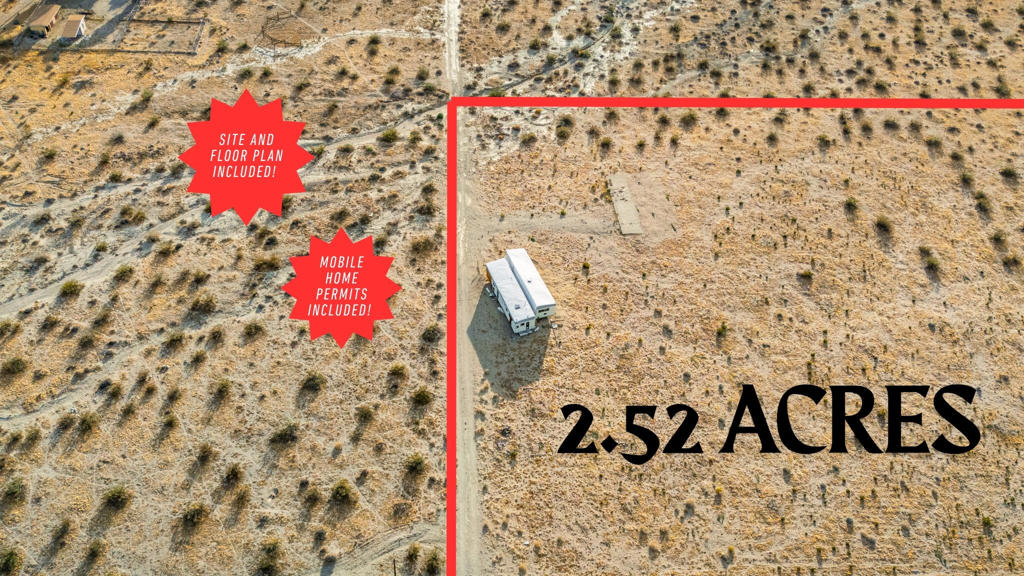 2.29 Acres | Existing Mobile Home On-Site | Permits Paid | Build-Ready and Financing Available!!! |Located at 13320 Linteau Ln, this Desert Hot Springs parcel is fully prepped for development with major value already in place. A mobile home structure is on-site (unlivable but a great head start), and the land is zoned for residential use.Site and floor plans are approved for a 2-bedroom, 2-bath manufactured home (1,152 sq ft). $2,740 Mitigation Fee (ETUMF) already paid. transfers to the new owner.Utility layouts for electric, water, and septic already mapped.Flat, usable 2.29-acre lot (APN 664-220-014).Avoid the delays and high costs of starting from scratch. This parcel is ready for action. Ideal for investors, developers, or anyone looking to build with a jumpstart.Contact Yvonne at 760-401-6469 for the full permit package or more information!