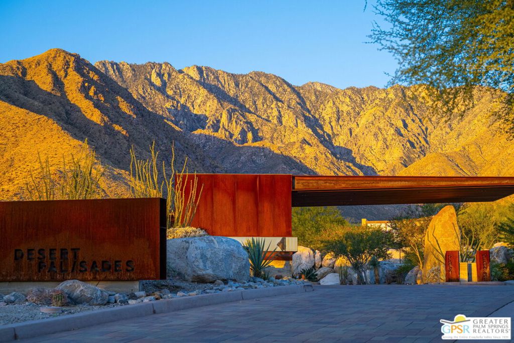 Lot #56 This lot has Panoramic city and mountain views. Build your custom Desert home in the last hillside enclave in Palm Springs. Desert Palisades is poised to become a worldwide model for compelling, modern architecture along the hillsides of Chino Canyon. With varying topography, elevation, and view lines. Desert Palisades is the first residential community that from the ground up will uphold the ideals that represent the very best in architectural design. Building guidelines serve as inspiration, encouraging residents to enlist forward thinking architects to design a modern or contemporary home. Be sure to look at the video. Gated and guarded, call for access or questions. This is a Desert Palisades owned lot.