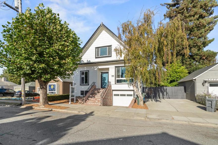 Welcome to 110 Poplar, fully remodeled & sophisticated home where every detail has been thoughtfully upgraded. Enjoy high ceilings, refinished hardwood floors, double-pane windows, and recessed lighting.  Modern updates include new electrical & plumbing, tankless water heater, and fresh interior & exterior paint. New landscaping and spacious deck, the home blends modern elegance with timeless charm. Step into the bright foyer surrounded by windowsideal for a reading nook or indoor greenery. The inviting living room ft. fireplace, exposed beams, and dining area. Full bath on ground level adds everyday convenience. Newly renovated kitchen & family room serve as the heart of the home, showcasing quartz countertops, island, stainless steel appliances, and direct access to the new deck for seamless indoor-outdoor living. Dedicated laundry area w/ new W&D adds functionality. Upstairs are 3 sun-filled bedrooms w/ ample closets. The primary suite includes beautiful ensuite bathroom w/ dual sinks, oversized tub & separate stall shower, complemented by another fully updated hallway bath. Downstairs, versatile bonus rooms offer space for gym, hobby area, or storage. The attached 2-car garage and landscaped backyard complete this exceptional home, offering comfort, style, and convenience.