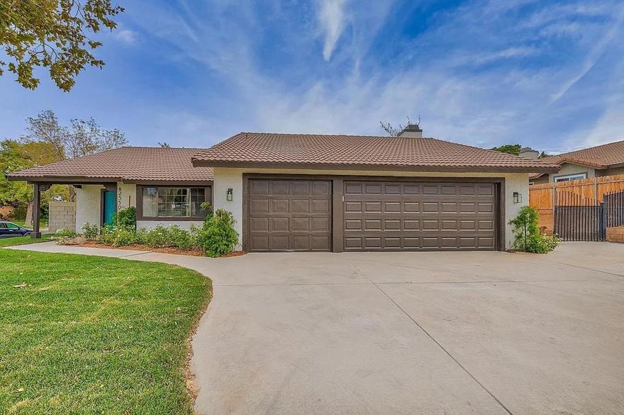 Desirable West Lancaster / Quartz Hill Home with Endless Potential! Discover the charm of this spacious three-bedroom, two-bath home located in one of West Lancasters most desirable neighborhoods near Quartz Hill. Situated on a large corner lot, this property offers exceptional curb appeal with a beautiful shade tree, a three-car garage, and generous RV parking, perfect for all your toys and hobbies! Step inside to a bright and welcoming layout over 1700 sq ft featuring vaulted ceilings, newer appliances, and plenty of natural light streaming through the windows. The large living and dining areas provide ample space for gatherings, while the cozy family room with its classic brick fireplace creates the perfect setting for relaxing evenings. Step out onto the covered patio, outdoor dining, or entertaining under the stars. The galley-style kitchen includes a convenient pass-through to the dining area, making mealtime and entertaining a breeze. The backyard is a blank canvas ideal for gardening, a pool, or creating your dream outdoor retreat. Located in a peaceful, walkable community, this home is perfect for evening strolls and enjoying the charm of the neighborhood Dont miss this opportunity - Call today to schedule your private showing!