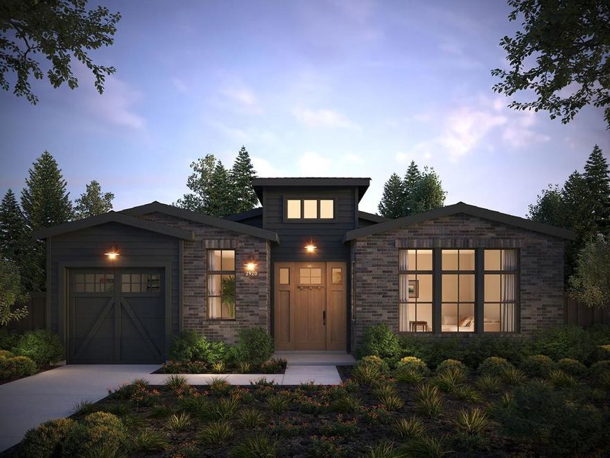 Unique opportunity to purchase a brand-new Thomas James Home in Palo Alto. Located in the charming Midtown neighborhood of Palo Alto, this four bed, four bath modern farmhouse is minutes from the Stanford campus, local grocery stores and coffee shops. This single story home is sure to catch your eye and has a place for everyone: a pocket office perfect for working from home or studying, an attached ADU with kitchenette for multigenerational living or hosting, a luxurious grand suite with spa-like en suite bath featuring a freestanding soaking tub, dual sink vanity, walk-in shower and large walk-in closet, a gourmet kitchen for that home chef in your life, and a spacious great room with fireplace and stacking pocket doors to the patio for entertaining. Estimated home completion date is December 2022. *Illustrative landscaping shown is generic and does not represent the landscaping proposed for this site.