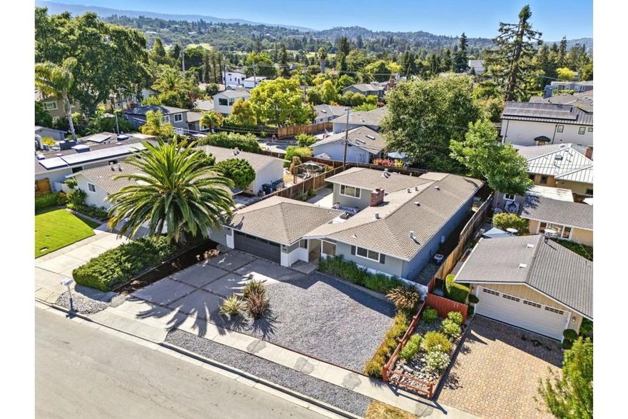 Recently Updated (2023) Four Bedroom Home  This wonderful home is located near the Atherton-Woodside-Redwood City borders, away from through streets and only a short walk away from the Menlo Country Club & bikable to Stanford University. Its large private courtyard provides a delightful outdoor area for entertaining that welcomes guests to your home.  Recent renovations were completed in 2023 and included new windows, furnace, and other underpinnings beyond the obvious modern and beautiful kitchen and bath fixtures and finishes. The large living and dining room looks out over the courtyard and features an open beam ceiling and cozy wood burning fireplace. The adjacent kitchen opens to the dining area through a wide passageway. Bedrooms are at the back of the house. It should be noted that the 4th bedroom is large enough to be a family room or office.  Although located in an area intentionally designed as a tranquil residential location (bordered by Atherton & Woodside), a few cafes are a short walk away. A moderately long walk will get you to numerous shops and cafes. Stanford and Sand Hill Road firms are easily reached by bike. Main commute routes are easily accessible.
