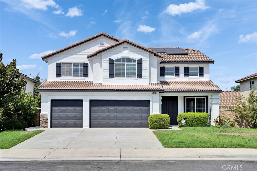 Don’t miss this exceptional home — just bring your furniture and move right in!
This 3,687 sq. ft. home with 9-ft ceilings features paid solar panels, wall connector charger, water softener, and drinking water filter. Freshly painted inside and out, it boasts stylish new lighting in bathrooms, bedrooms, and most recessed ceilings, updated outlet covers, modern door handles, and brand-new laminate flooring downstairs….The main level offers formal living and dining rooms, a private bedroom, and a gourmet granite kitchen with a large island, high-end range hood, and abundant storage—open to a cozy family room with fireplace. Upstairs, enjoy a spacious loft, a luxurious primary suite with lounge area, soaking tub, and walk-in closet, plus three more bedrooms and two baths. Situated in a family-friendly neighborhood close to top-rated schools, shopping, and easy 15 Freeway access, just a short walk from Harada Heritage Park and Located in a peaceful cul-de-sac. *** please click the "360" icon below the map to view the 3D Virtual Tour***