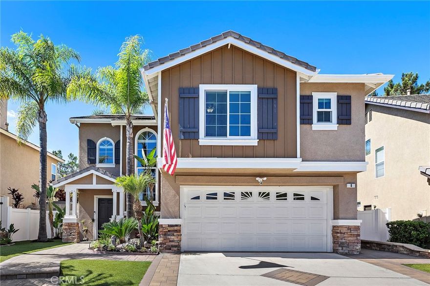 Welcome to 8 Goldmine, a beautifully upgraded residence located in the desirable Wagon Wheel community of Trabuco Canyon. This 3-bedroom, 2.5-bath home also features a spacious loft addition—currently enjoyed as a bonus room and office—that offers the flexibility to be converted into a 4th bedroom and additional bathroom.

Inside, the home has been thoughtfully remodeled with today’s most sought-after upgrades. The newly renovated kitchen showcases quartz countertops with a waterfall edge peninsula, custom cabinetry, and high-end LG appliances, creating a perfect blend of style and function. Additional improvements include a full PEX repipe, alkaline water system, solar system, new windows, automated window shades, epoxy garage floor, and luxury vinyl plank flooring throughout for a modern and low-maintenance lifestyle.

The outdoor space is designed for entertaining and everyday enjoyment, featuring a covered patio ideal for grilling and dining, along with beautifully landscaped grounds enhanced by pavers, flagstone, and low-maintenance turf.

This move-in ready home combines comfort, convenience, and modern upgrades in one of Wagon Wheel’s most inviting neighborhoods—close to parks, trails, and award-winning schools including nearby Tesoro High School—all while being just minutes from Rancho Santa Margarita’s shops, dining, and amenities.